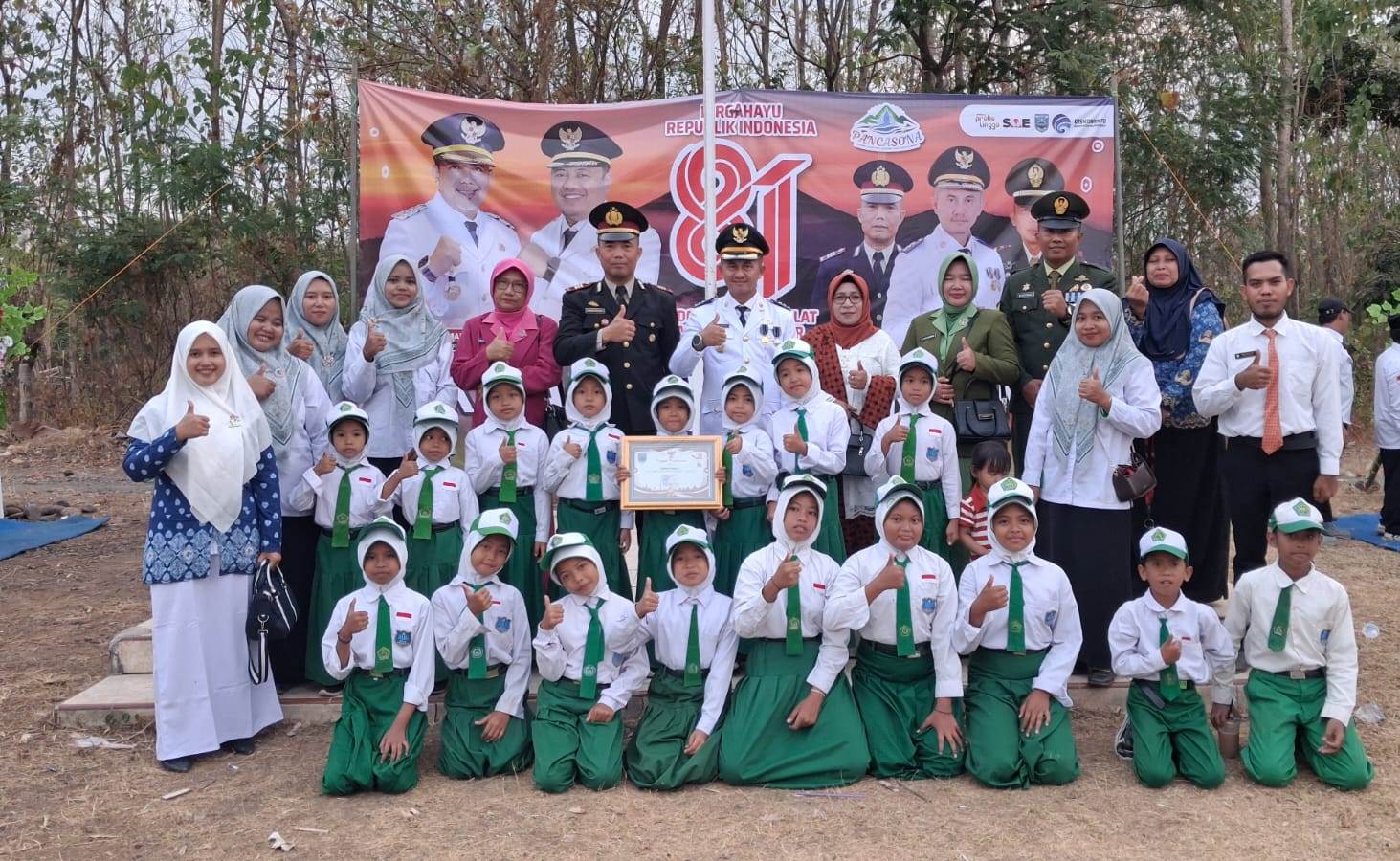 Barisan Terbaik, Simbol Dedikasi di Penurunan Bendera 17 Agustus